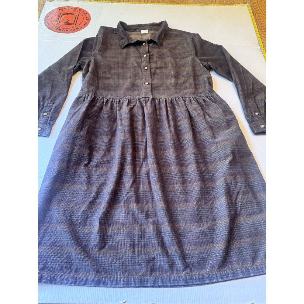 Poetry  Brown Womens corduroy Dress Size 10 - Picture 9 of 16